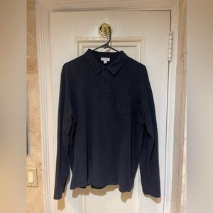 Sunspel Men’s Long Sleeve Riveria Polo